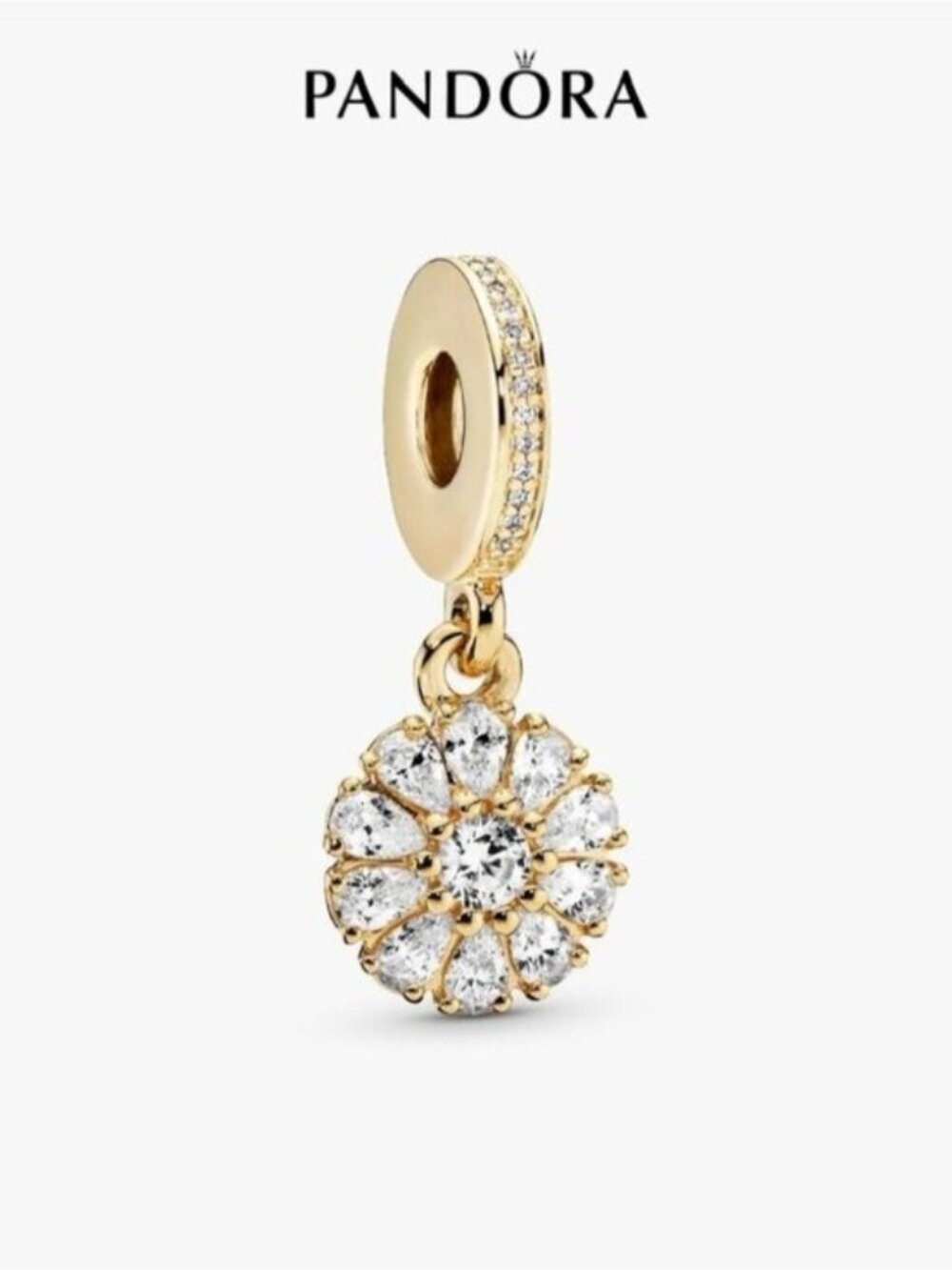 Pandora Sparkling Flower Dangle Charm